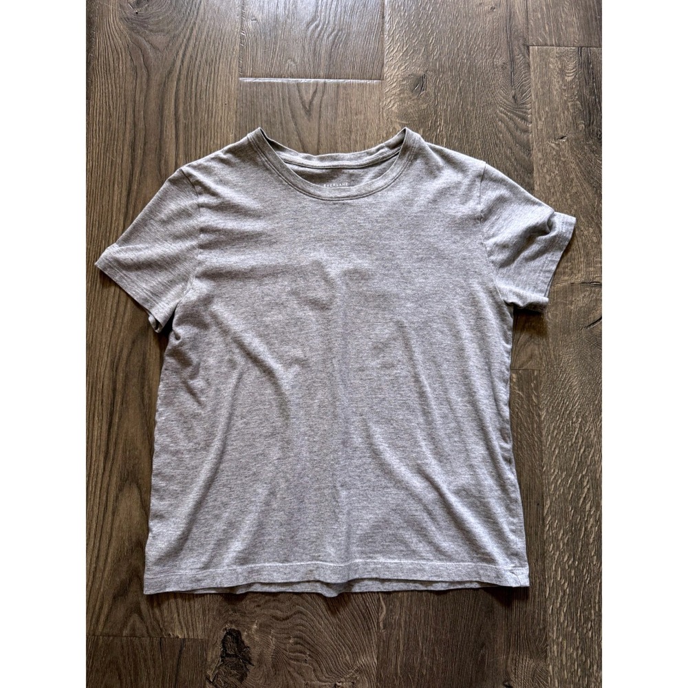Everlane Organic Cotton Boxy Tee Shirt XS Gray Short Sleeve Relaxed Essentials